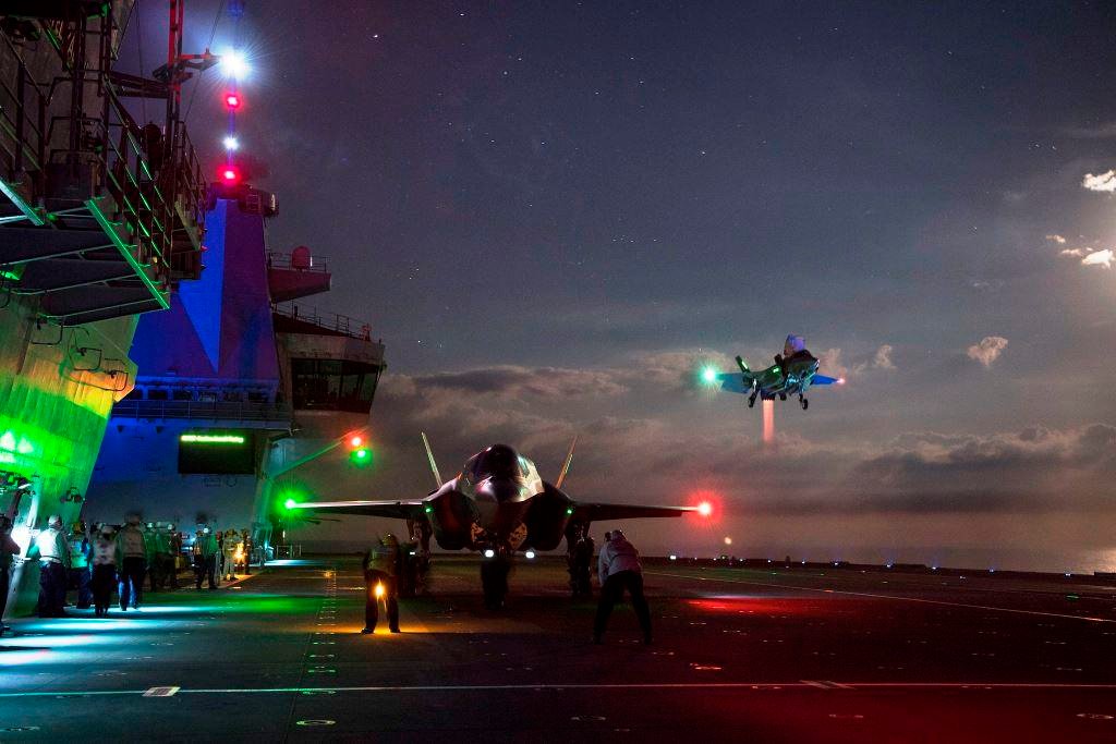 F-35 Deploy on Aircraft Carrier