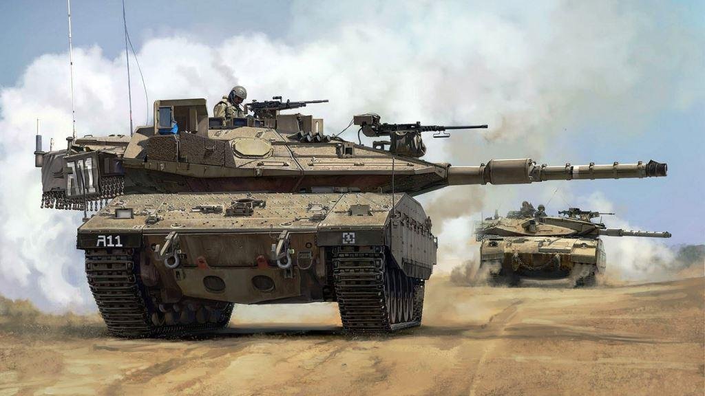 Two Merkava Tank